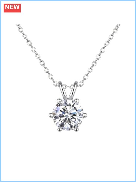Jewelry - Vrutioe 1CT Moissanite Pendant Necklace S925 Sterling Silver